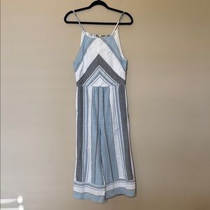Striped Sleeveless Jumpsuit